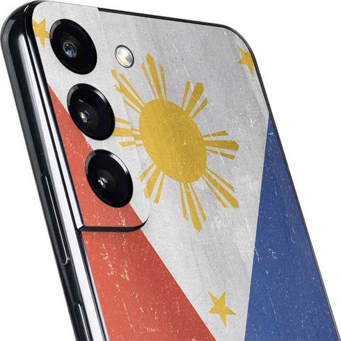 Philippines Flag Distressed Galaxy S22 Plus Skin